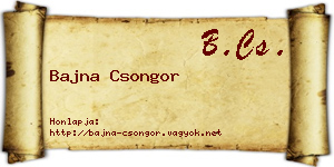 Bajna Csongor névjegykártya